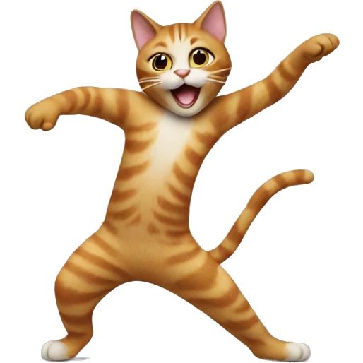 Cat dancing emoji