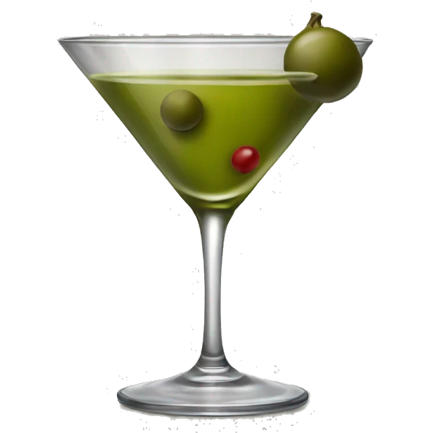 Dirty olive martini emoji