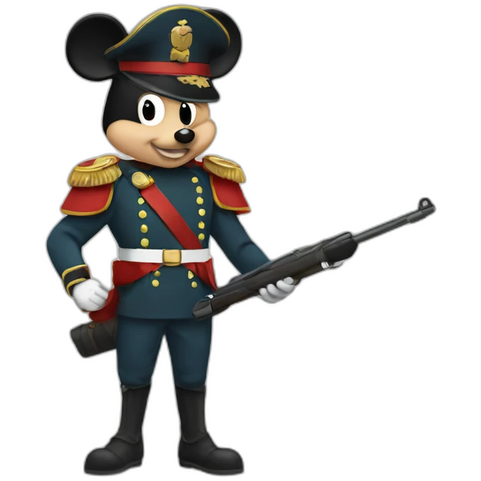 mikey mouse soldier emoji