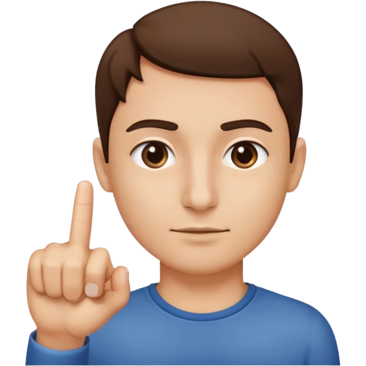 finger pointing left swipping under nose emoji