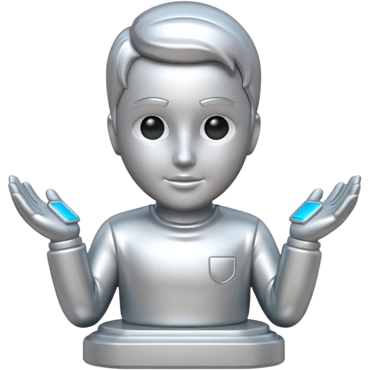 Formula silver statue emoji