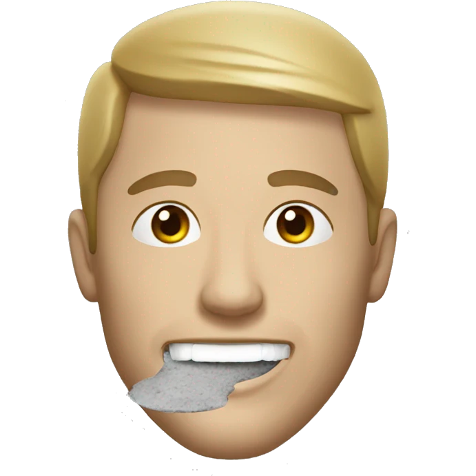 man who takes snus white emoji