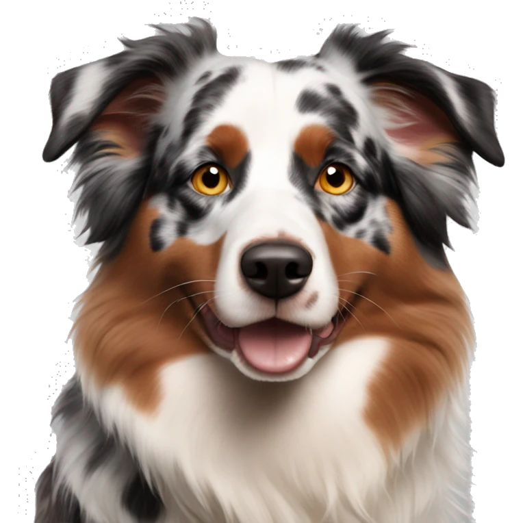 Red Merle Australian shepherd emoji
