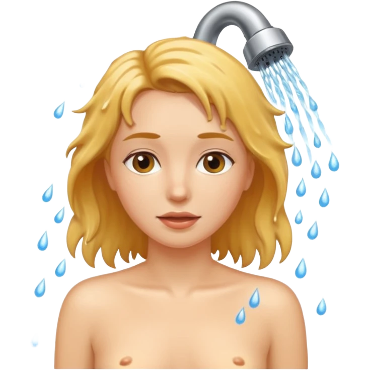 A women naked shower her v emoji