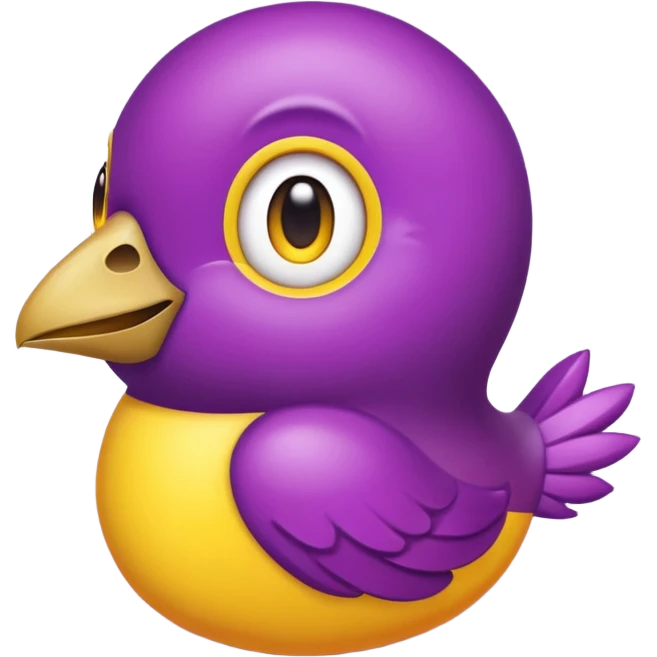 emoji de papagayo morado, rojo y amarillo emoji