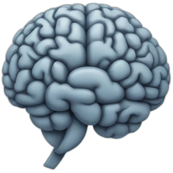 improved brain emoji
