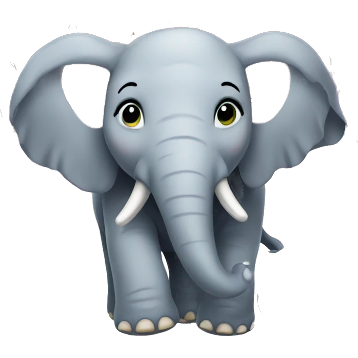 Elephant party emoji