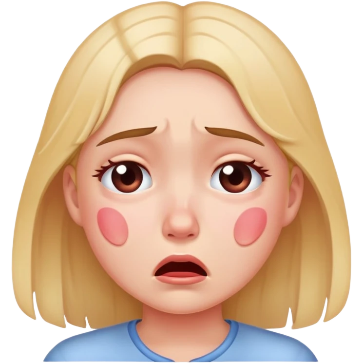 Crying cutie pie emoji