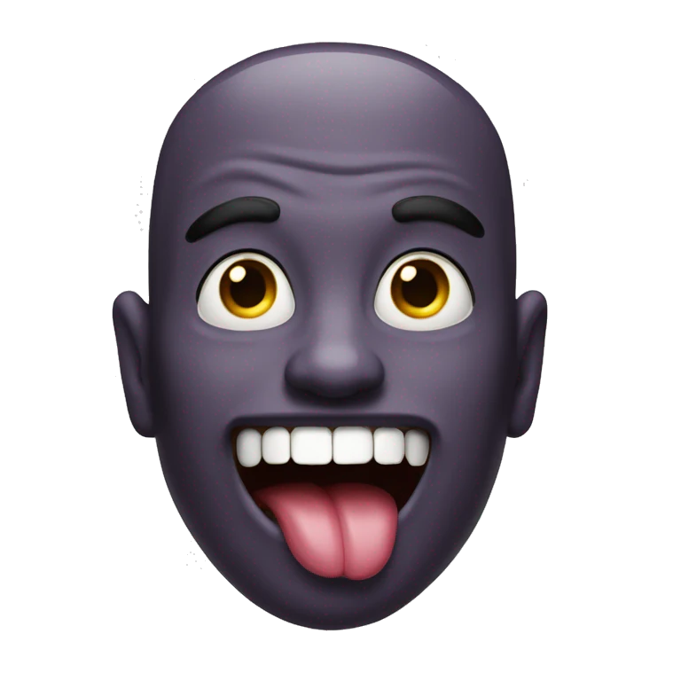 A freaky guy with his tongue out  emoji
