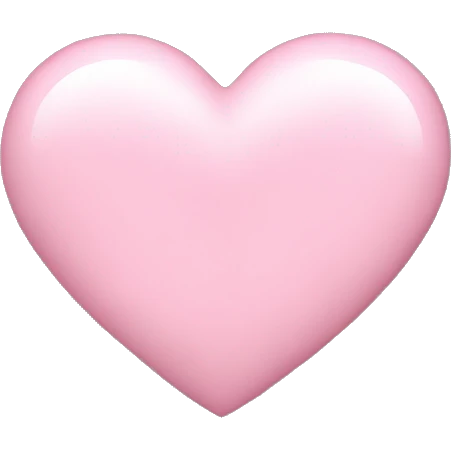 Baby pink heart emoji