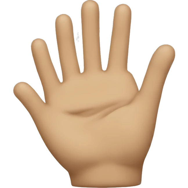 Make it so that the fingers of the emoticon were down emoji