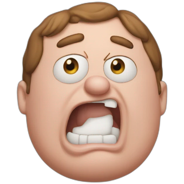 Peter Griffin gaping emoji