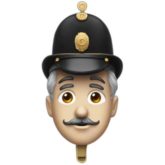 Charlie chaplin with a war uniform emoji