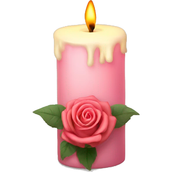 Sad candle and rose emoji