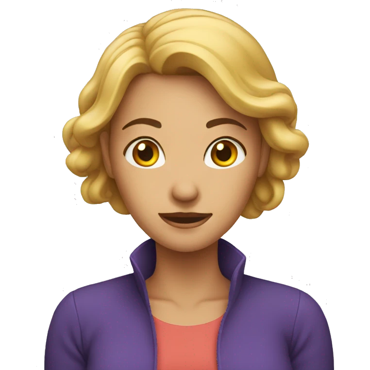 women shaking her head emoji