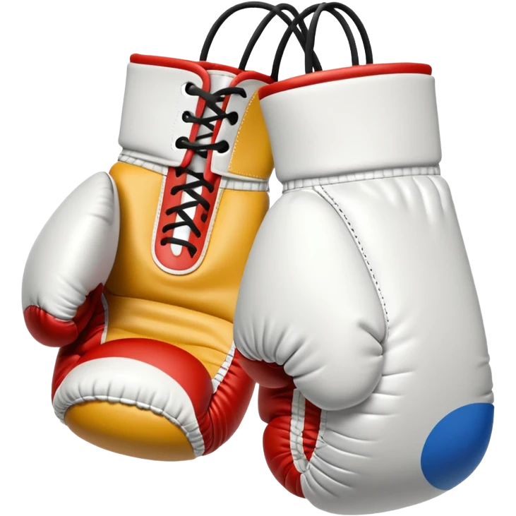 White boxing gloves emoji emoji