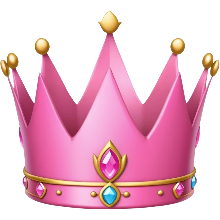 Pink crown emoji