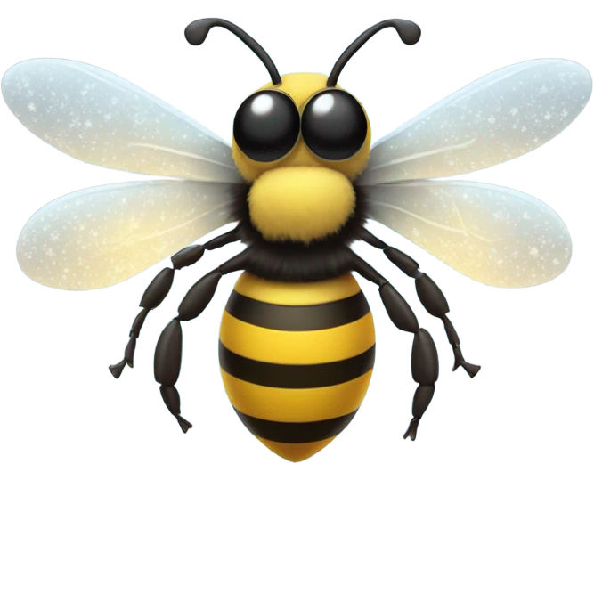 Bee in snow emoji