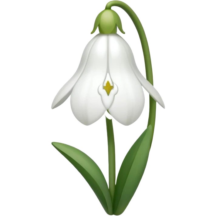 snowdrop flower emoji