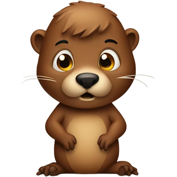 Anxious beaver emoji