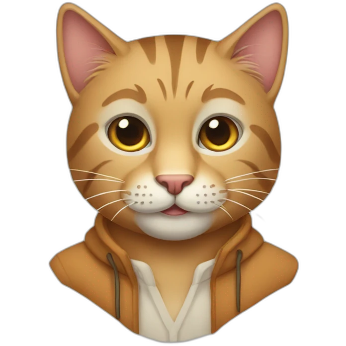Man-like-cat emoji