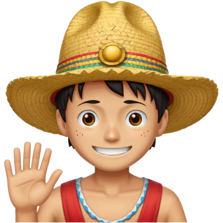 Sombrero de paja luffy emoji