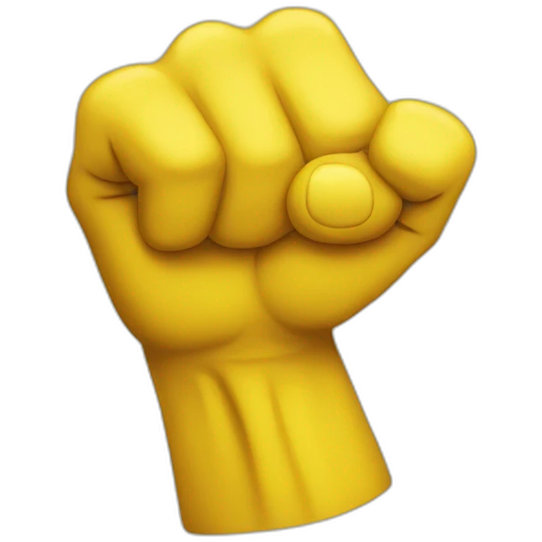yellow fist emoji