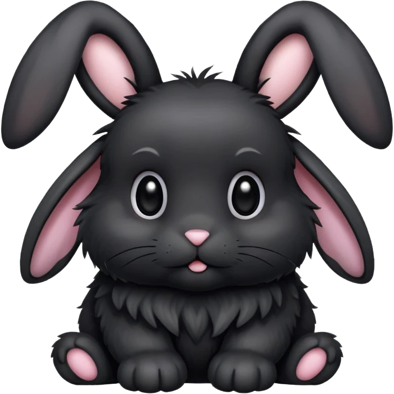 Black bunny emoji