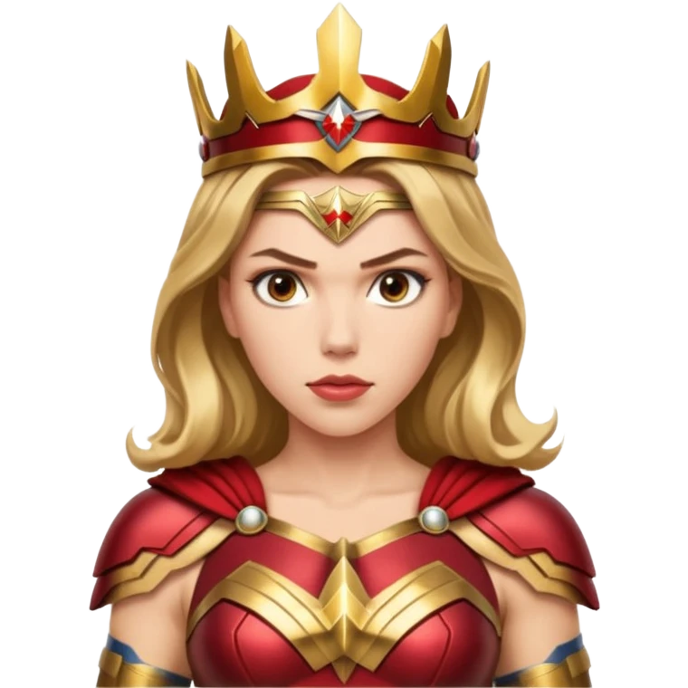 Scarlett Johansson as a wonder woman emoji
