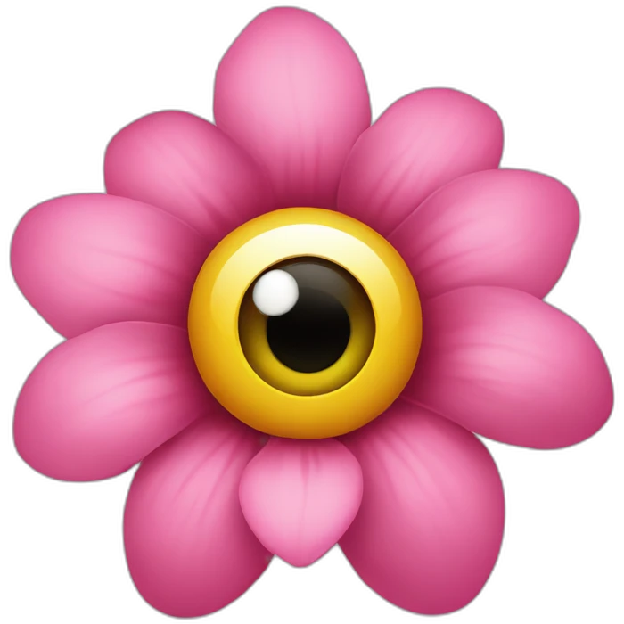 flower with eyes emoji