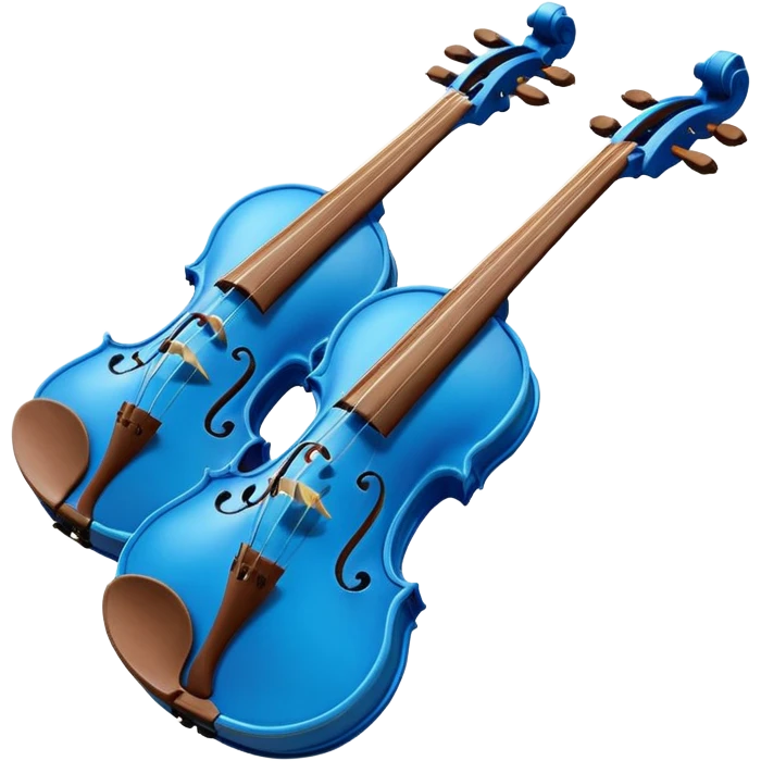 blue violins emoji