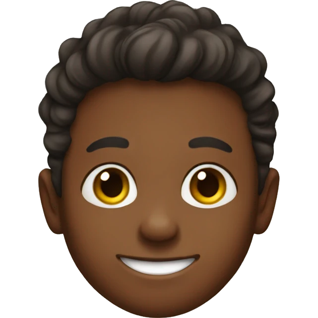 smiling brown boy portrait emoji
