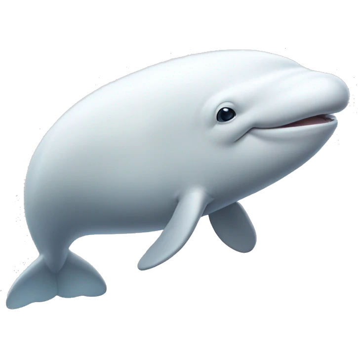 Beluga whale emoji