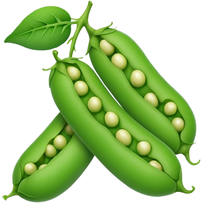 three peas emoji