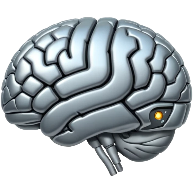 Thinking brain emoji