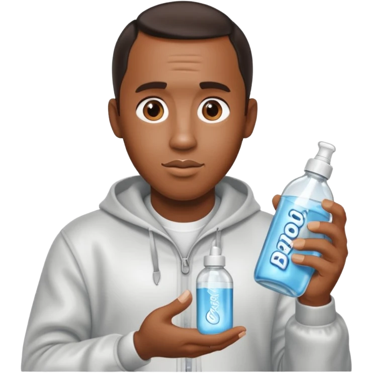 Diddy holding baby oil emoji