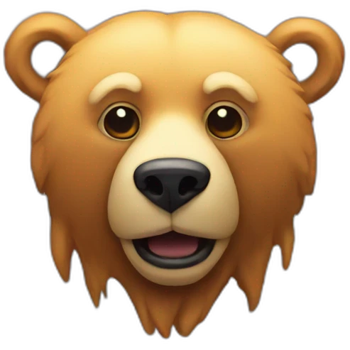 psychedelic bear emoji
