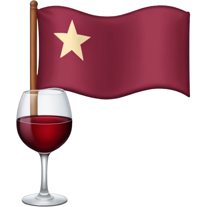 Bandera color vino sin detalles emoji