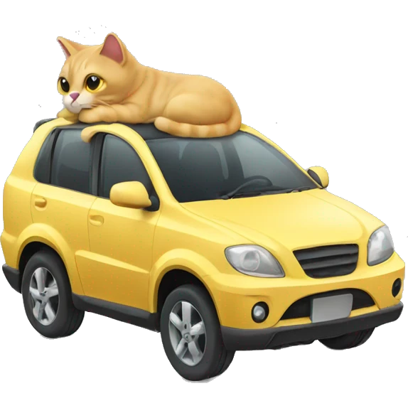 Cat car emoji