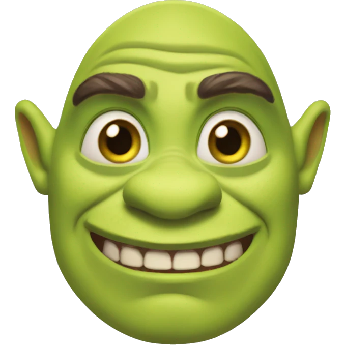 shrek the ogre with makeup and nails emoji
