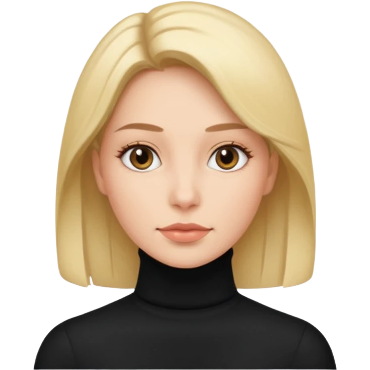 woman in turtle neck emoji