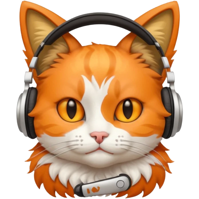 Cat with pheadones emoji