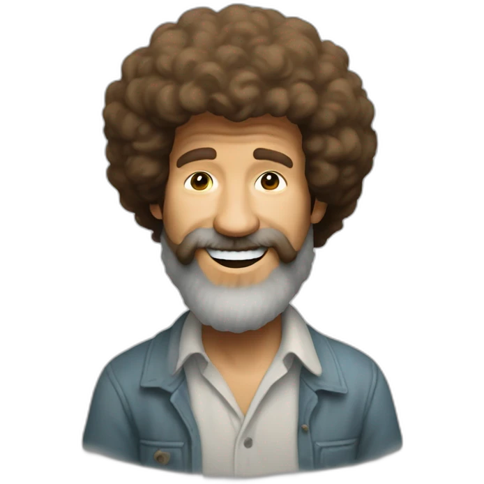 bob ross painting emoji
