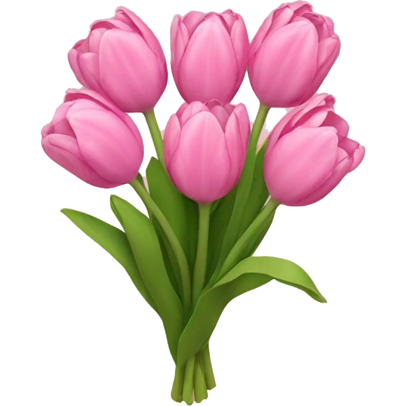 Pink Tulip bouquet  emoji