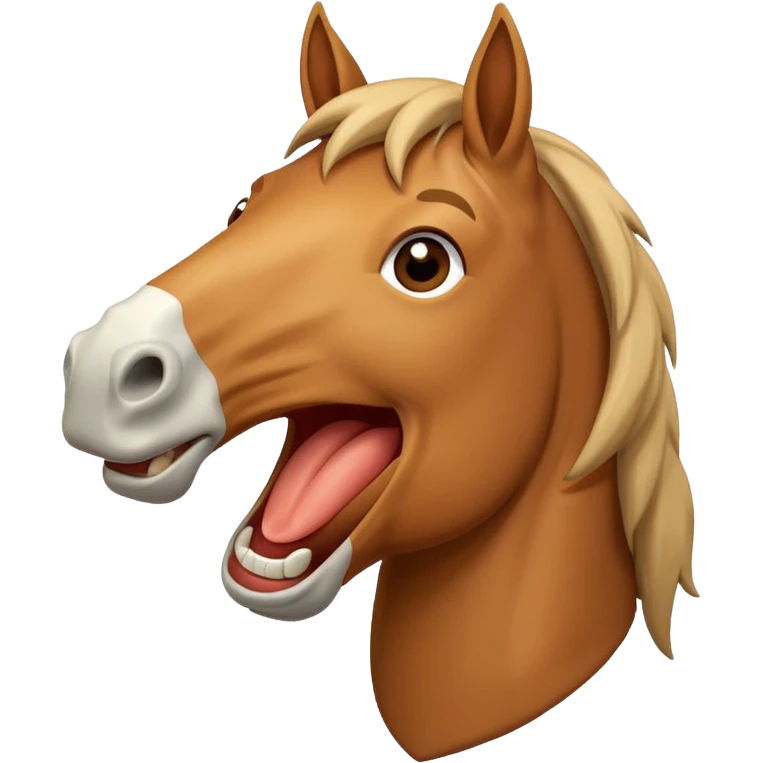 horse laughing emoji