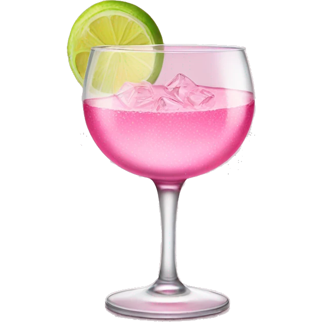 pink gin glass emoji