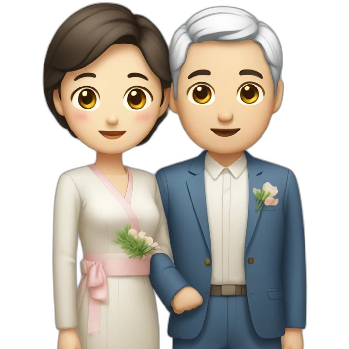 Korean 30’ age couple emoji