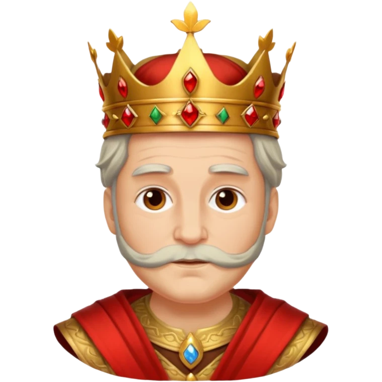 Autumn old King – maple crown + bronze sash,Red Kings. emoji