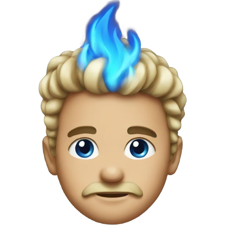 blue fire ios emoji emoji
