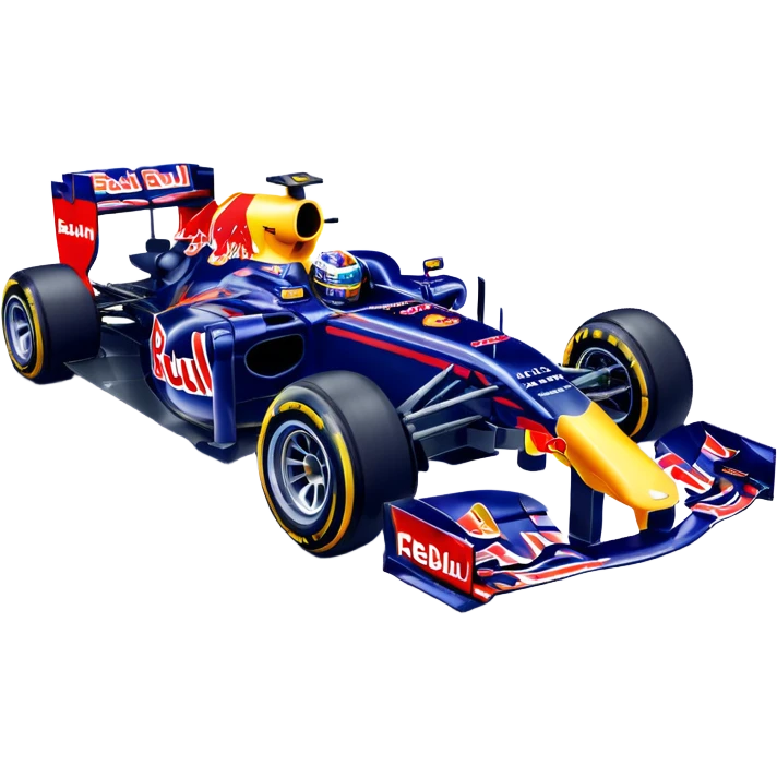 Red bull f1 car driving emote emoji